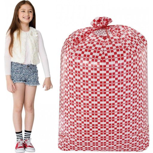 JOYIN 3-dielna XXL súprava vianočných vriec na darčeky – Kvetinové, červeno-modro-zlaté