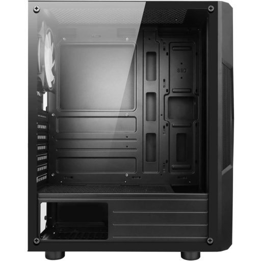 Spirit Of Gamer Clone III PC ház ARGB LED, üveg oldal, fém elülső panel, ATX/mATX/ITX