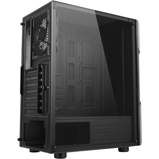 Spirit Of Gamer Clone III PC ház ARGB LED, üveg oldal, fém elülső panel, ATX/mATX/ITX