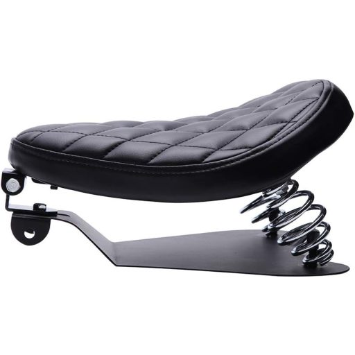 DREAMIZER Bobber Motoros Nyereg Rugózott Fekete Rombusz Harley Sportster XL1200 883