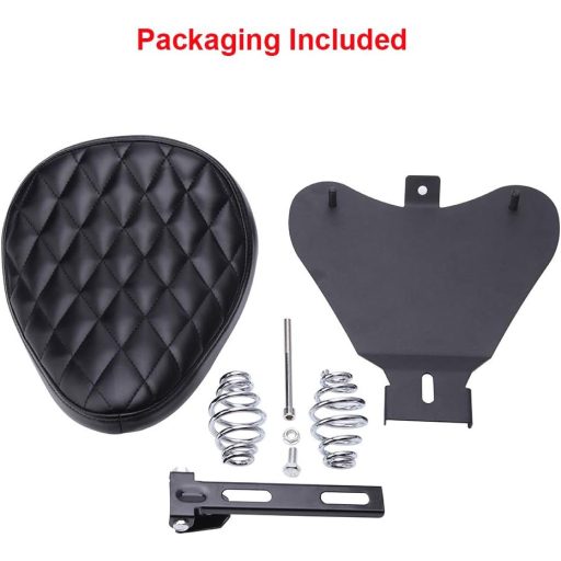 DREAMIZER Bobber Motoros Nyereg Rugózott Fekete Rombusz Harley Sportster XL1200 883