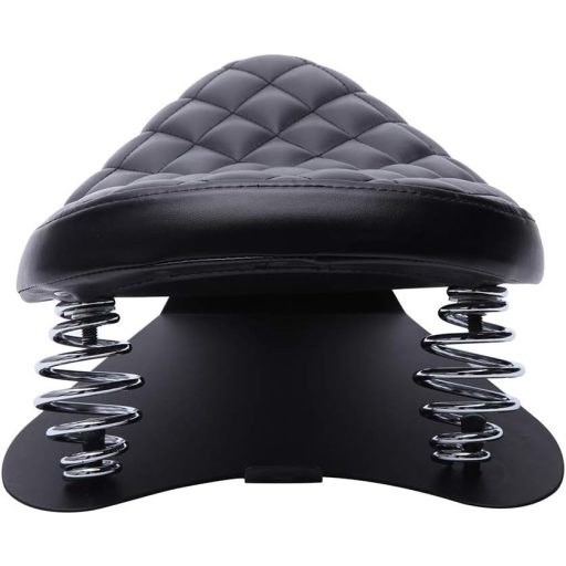 DREAMIZER Bobber Motoros Nyereg Rugózott Fekete Rombusz Harley Sportster XL1200 883