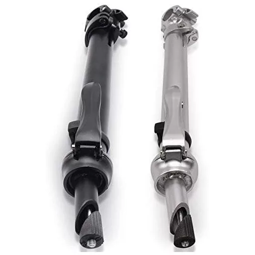 Pipă pliabilă pentru bicicletă SENQI 25,4 mm din aluminiu, cu dinți, reglabilă, negru