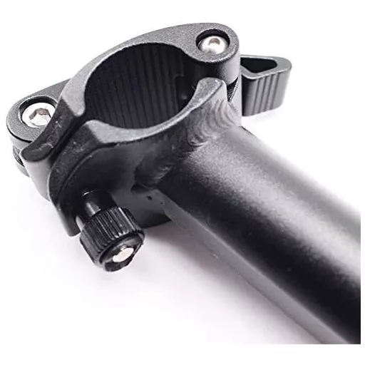 Pipă pliabilă pentru bicicletă SENQI 25,4 mm din aluminiu, cu dinți, reglabilă, negru