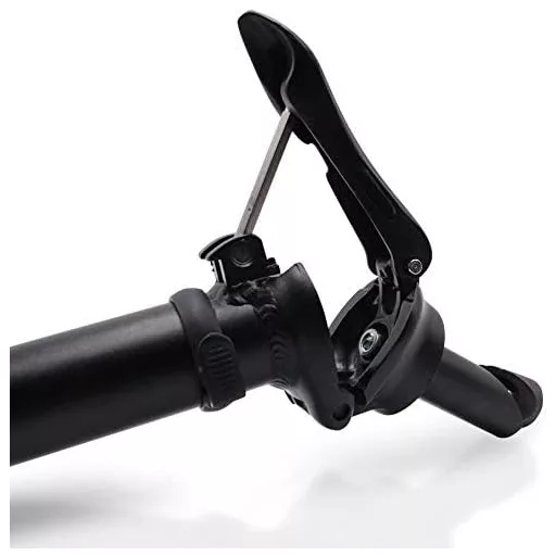 Pipă pliabilă pentru bicicletă SENQI 25,4 mm din aluminiu, cu dinți, reglabilă, negru