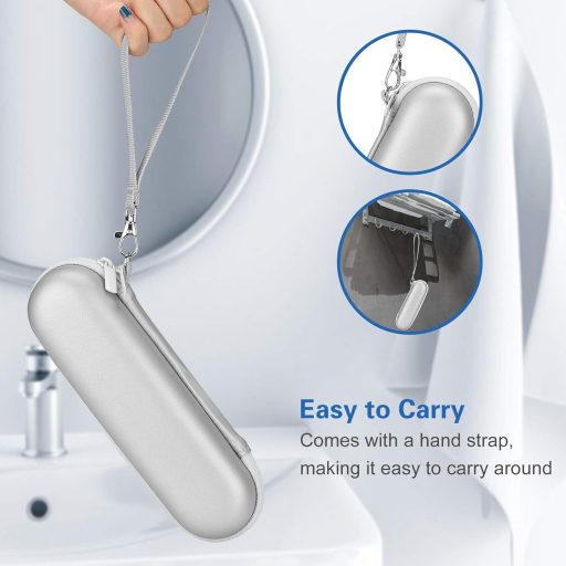 ProCase Elektromos Fogkefe Tok Oral-B és Philips Sonicare Utazáshoz Ezüst