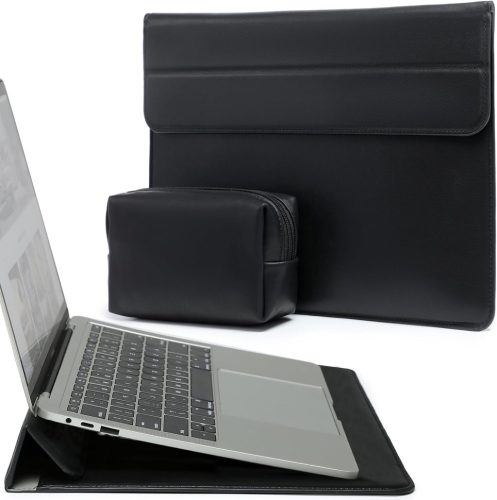 Huză laptop HYZUO 13 inch cu funcție de suport - Compatibilă MacBook Air/Pro 13 M1/M2, XPS 13, Negru
