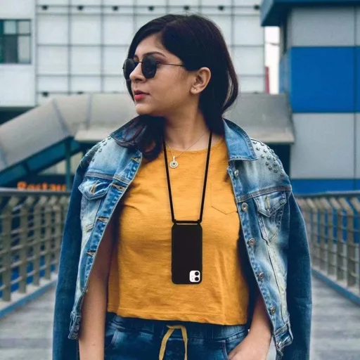 Bigcousin Silikónové Puzdro na Mobil s Nastaviteľným Popruhom na Krk - Prenosný Držiak na Telefón s Retiazkovou Šnúrkou