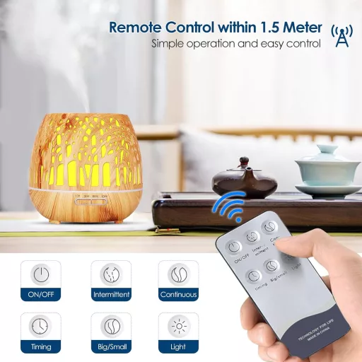 Simpeak 400ml ultrazvučni aroma difuzor s LED svjetlom i daljinskim upravljačem