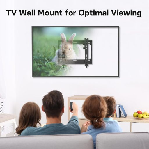 BONTEC TV Nástenný držiak pre 17-45 palcové LED LCD OLED obrazovky, Sklápacia konzola s nosnosťou 30 kg, VESA 200x200 mm, S vodováhou