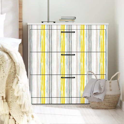 Hode Öntapadós tapéta Tekercs 45cm×3m Színes Csíkokkal