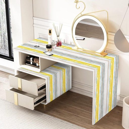 Hode Öntapadós tapéta Tekercs 45cm×3m Színes Csíkokkal