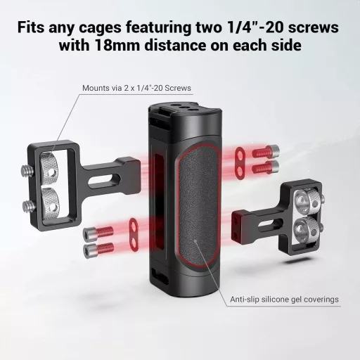 SMALLRIG 2916 Mini Oldalsó Fogantyú DSLR Kamerához, Állítható, Bal-Jobb Oldali Rögzítés