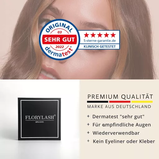 FLORYLASH® Minilashes - 8 ks Mini magnetické umelé mihalnice s 2-3 magnetmi, bez použitia očnej linky