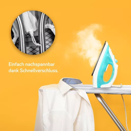 Yellocean vasalódeszkahuzat 120x40cm párnázott gumisítéssel szürke-fehér