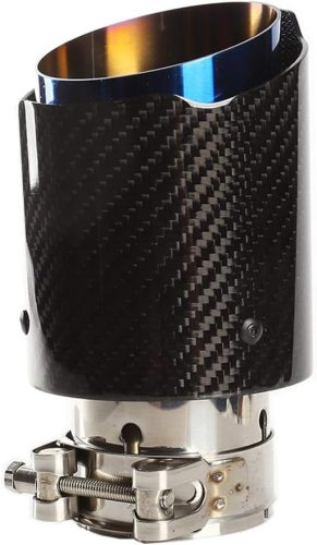 Akrapovic 54mm-es rozsdamentes acél és karbon kipufogóvég, 2,1"-3,5" átmérő