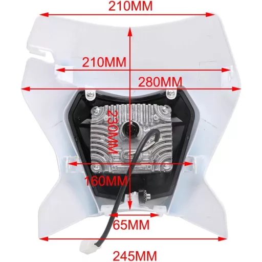 Far LED Pro Moto Far KTM EXC EXCF SX SXF XC XCF XCW XCFW Modele 125-530 cmc Alb