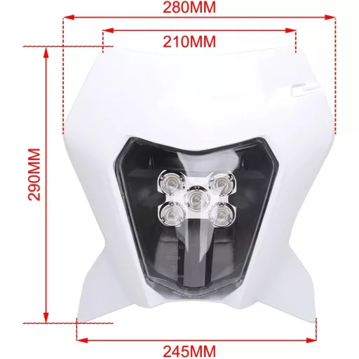 Faro One LED Pro Motoros Első Fényszóró KTM EXC EXCF SX SXF XC XCF XCW XCFW Modellekhez 125-530 Köbcentiméter Fehér Színben