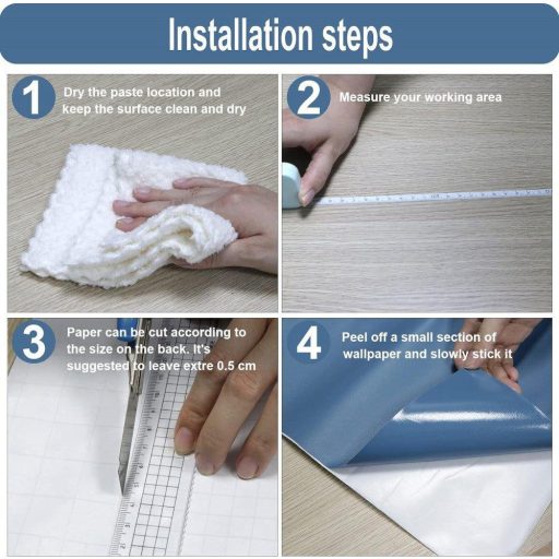 Samolepiaca fólia na nábytok Čierna Perla 300x40cm - Vodoodolná kuchynská dekorácia