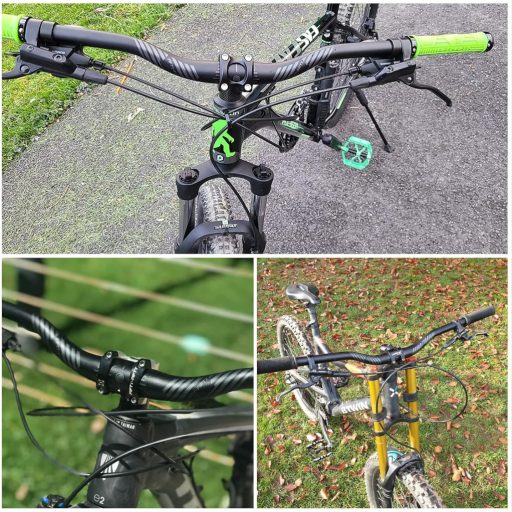 Ghidon MTB FIFTY-FIFTY Riser Aluminiu 31.8mm 780mm Rise 35mm Negru