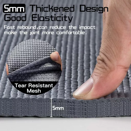Saltea yoga pliabilă Avoalre 173x61cm 5mm antiderapantă pentru antrenament