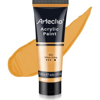   Artecho Akrilna Boja Žuta Oker Žuta 120ml Vodootporna Brzosušeća