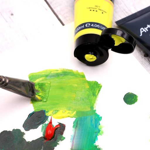 Artecho Akrillfesték Sárga Okkersárga 120ml Vízálló Gyorszszáradó