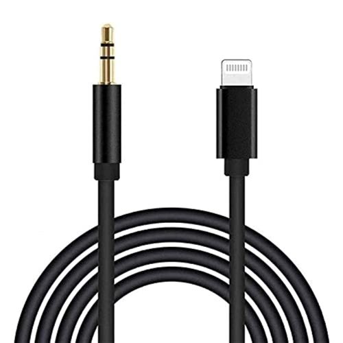 esbeecables MFi Tanúsított Lightning - 3.5 mm AUX Kábel iPhone 14/13/12/11/XS/XR/X/8/7/6 Készülékekhez - Autó, Otthoni Hifi Rendszer Csatlak