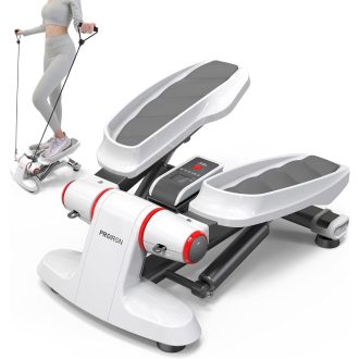   PROIRON Mini Stepper Edzőbandákkal és Kijelzővel - Lépcsőzőgép 120kg-ig