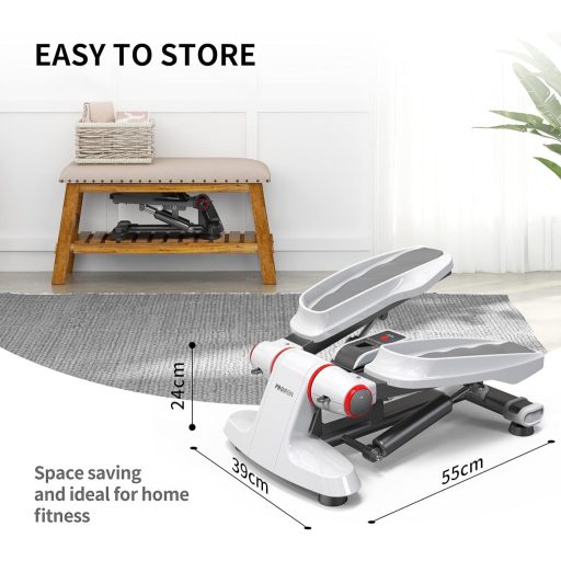 PROIRON Mini Stepper Edzőbandákkal és Kijelzővel - Lépcsőzőgép 120kg-ig