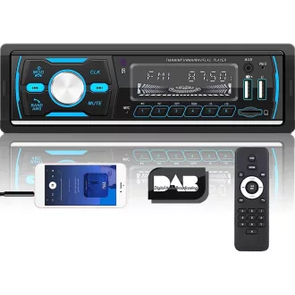   Radio auto CAMECHO DAB+ Bluetooth MP3 Player 4x50W USB Card SD cu Telecomandă