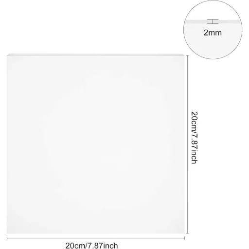 BENECREAT 2 buc Foi de etanșare din cauciuc siliconic alb, 200x200x2mm, rezistente la căldură, pentru etanșare