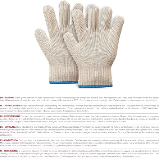 HAADI Sütőkesztyű Pár Hőálló Ujjas Csúszásmentes Mikró Konyhai Kesztyű