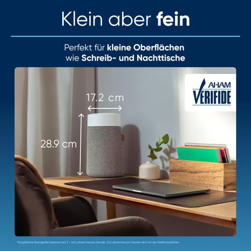 BLUEAIR Blue Pure Mini Max kompakt légtisztító, 99,97% por és pollenszemcse eltávolítás