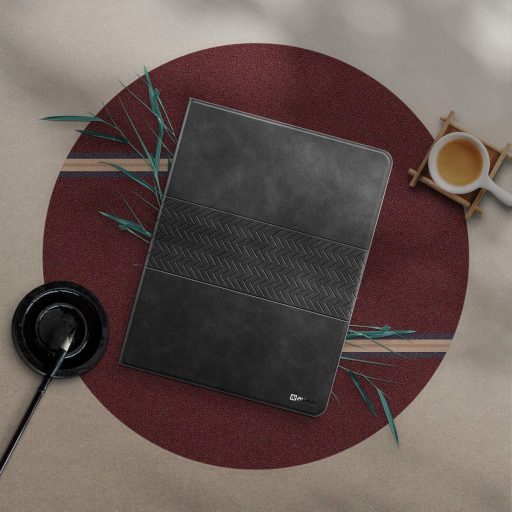 AUAUA iPad Air Tok 10.9-11" - Szürke Védőtok Apple Pencil Tartóval, Automatikus Alvás/Ébresztés Funkcióval, PU Bőr Borítás iPad Air 4/5 Gene