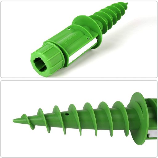 Sekey Napernyőtartó Talajhörgővel | Zöld | 22-32mm Rúdhoz