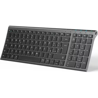   iClever BK10 Wireless Billentyűzet - Ergonomikus Kialakítás - Space grey