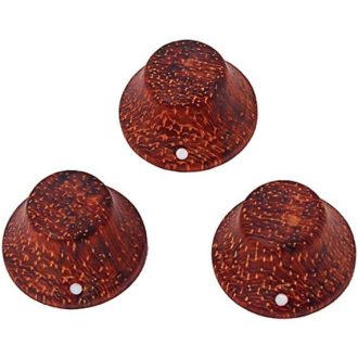   Alnicov Fa Gitárgombok - 3db Vörös Fa Potméter Gomb LP/Stratocaster Gitárhoz