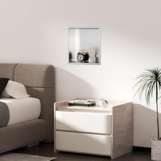 Ugradbena polica za tuš od nehrđajućeg čelika - vodootporna, bez pločica