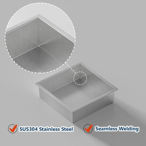 Ugradbena polica za tuš od nehrđajućeg čelika - vodootporna, bez pločica