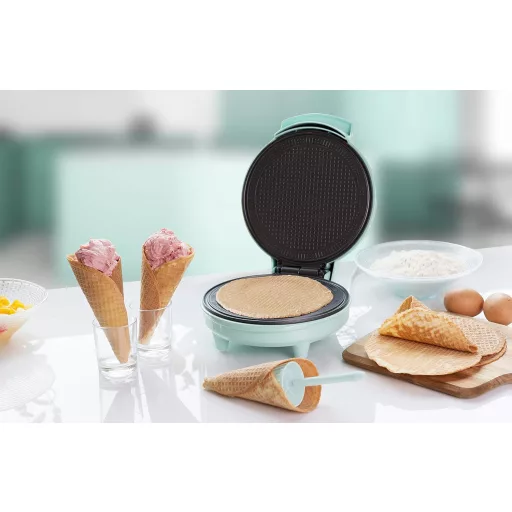 Bestron Kúpgofri Sütő 700W Tapadásmentes Menta Zöld Gofrisütő