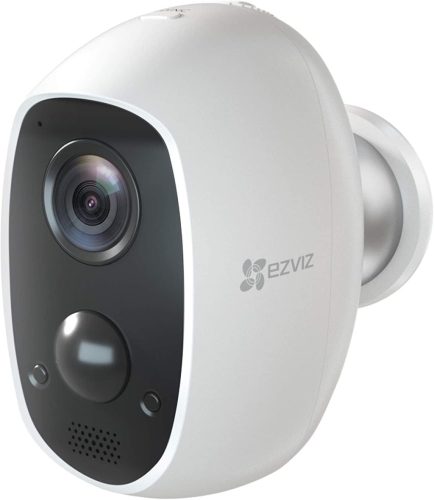 EZVIZ C3A Vezeték Nélküli Kültéri Biztonsági Kamera 1080P Felbontással, 5500 mAh Akkumulátorral, Mozgásérzékelővel és Kétirányú Hanggal, IP6