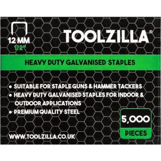 TOOLZILLA 5000 Erős Galvanizált Tűzőkapocs 12mm