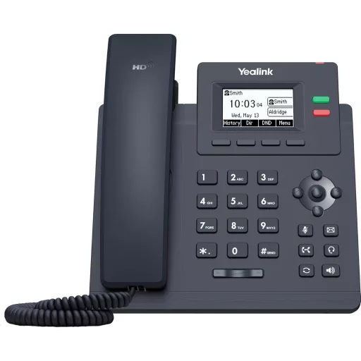Yealink SIP-T31P IP telefon 2 VoIP fiók, grafikus kijelző, PoE