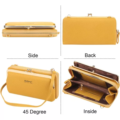 Yixuan női válltáska műbőr telefontartó rózsaszín levehető pánttal