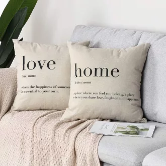   Artscope 2 kom Ukrasne navlake za jastuke 45x45 cm, Pamučno-lanene jastučnice s uzorkom za sofu i krevet