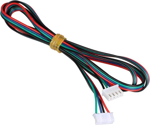 Winwill 6 db Fehér Léptetőmotor Kábel 4-6 Pin XH2.54 - 1,5m Hosszú Csatlakozó 3D Nyomtatókhoz, Gubancolódásmentes