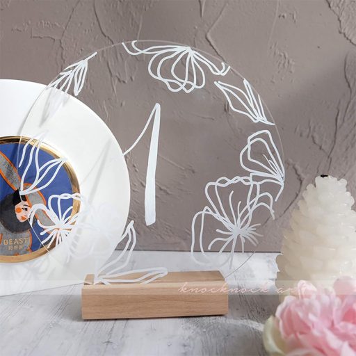 BENECREAT Prozirni akrilni disk, debljine 3 mm, promjera 300 mm, za obrtničke projekte