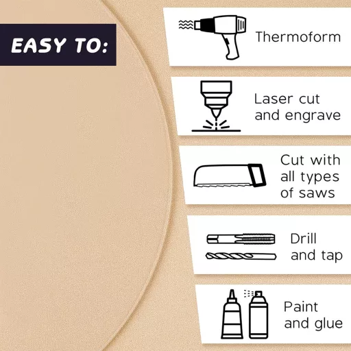 BENECREAT Disc Acrilic Transparent, 3mm Grosime, 300mm Diametru, Pentru Proiecte Craft