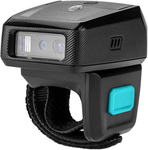 NETUM RS9000 Scaner de coduri de bare tip inel Bluetooth - Mini scanner wireless cu stație de încărcare